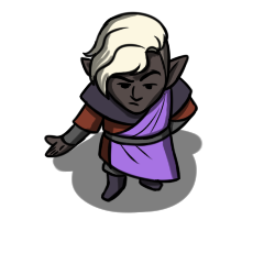 Male Drow Mage by Hammertheshark